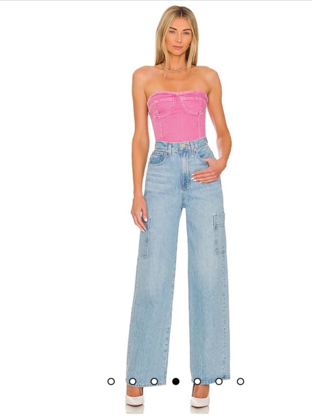 Superdown desa crop pink bustier top - Picture 4 of 7